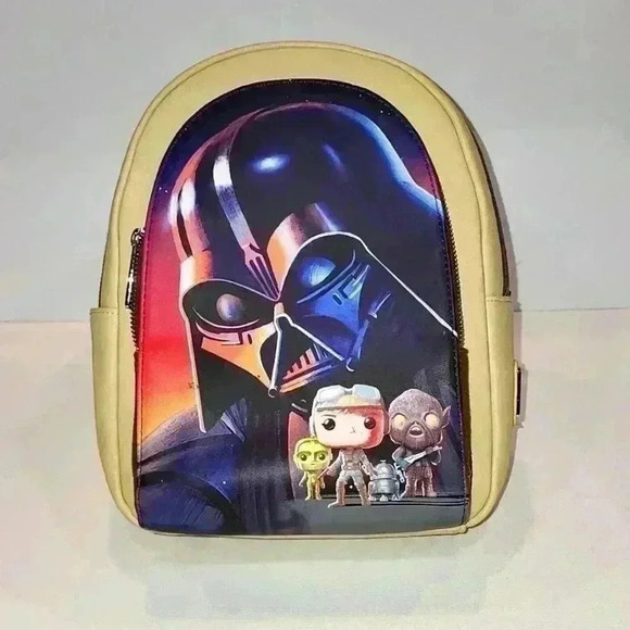 Disney Loungefly Funko Pop Star Wars DARTH VADER Backpack - NEW Lot O8011499 - Picture 1 of 12